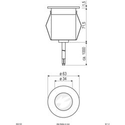 Gedore K 20 3/16AF 6199220 rázový nástrčný klíč 3/16 1/4 (6,3 mm)