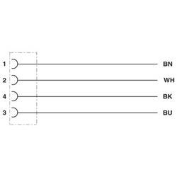 Phoenix Contact SAC-4P-10,0-800/M12FS připojovací kabel pro senzory - aktory, 1567335, piny: 4, 10.00 m, 1 ks