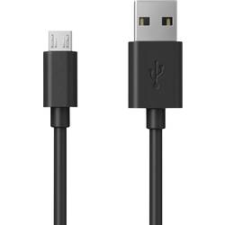 RealPower USB kabel USB 2.0 USB-A zástrčka, USB Micro-B zástrčka 0.60 m černá 255651