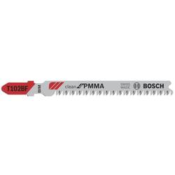 Bosch Accessories 2608636781 Pilový plátek do kmitací pilky T 102 BF - Clean for PMMA 5 ks