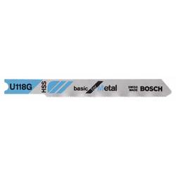 Bosch Accessories 2608631770 Pilový plátek do kmitací pily U 118 G - Basic for Metal 3 ks