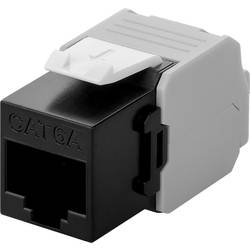 Goobay Goobay 90692 Keystone Modul RJ45 Kupplung CAT6 A Verbinder RJ 45 Stecker Schwarz RJ45 vestavný modul Keystone CAT 6A