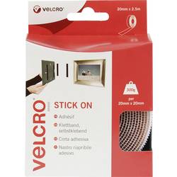 VELCRO® VEL-EC60214 pásek se suchým zipem lepicí háčková a flaušová část (d x š) 2500 mm x 20 mm bílá 2.5 m