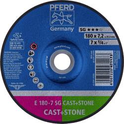 PFERD 62917625 E 180-7 SG CAST+STONE brusný kotouč lomený Průměr 180 mm Ø otvoru 22.23 mm Slitina hliníku, litina , Litá kůže, beton, titan 10 ks