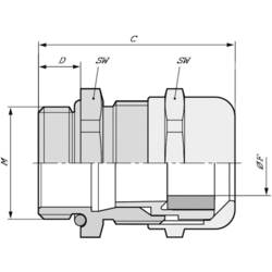 LAPP SKINTOP® MSR-M-XL 16X1,5 kabelová průchodka, 53112115, od 2 mm, do 7 mm, M16, 50 ks