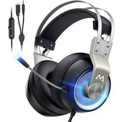 Mipow EG3 Pro Sluchátka Over Ear kabelová, MPBH357AH, 7.1 Surround, černá, Redukce šumu mikrofonu