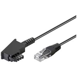 Goobay DSL kabel [1x RJ45 zástrčka - 1x telefonní zástrčka TAE-F] 3.00 m černá