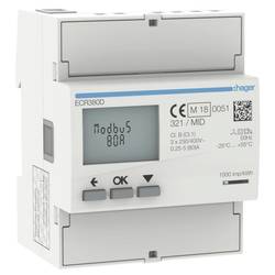 Hager ECR380D Elektroměr třífázového střídavého proudu, 1 ks