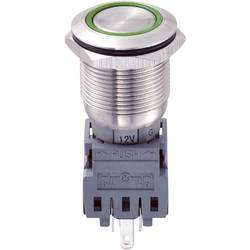 TRU COMPONENTS LAS1-BGQ-11ZE/G/12V, 701918 tlačítkový spínač antivandal, 19 mm, 250 V/AC, 5 A, 1 ks