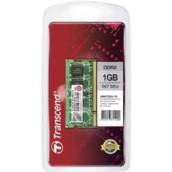 Transcend JetRAM RAM modul pro notebooky DDR2 1 GB 1 x 1 GB Bez ECC 667 MHz 200pinový SO-DIMM CL5 5-5-15 JM667QSU-1G