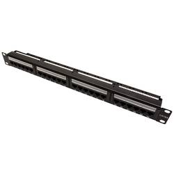 Value 24 portů síťový patch panel 483 mm (19) CAT 6A 1 U černá