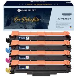 G&G Toner náhradní Brother TN-247CMYK kompatibilní kombinované balení černá, azurová, purppurová, žlutá TN-247BK/TN-247C/TN-247M/TN-247Y GS-B247-4P