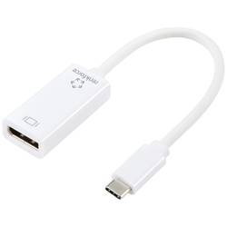 Renkforce USB-C®, DisplayPort adaptér [1x USB-C® zástrčka - 1x zásuvka DisplayPort] 0.15 m