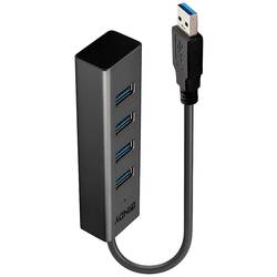 LINDY 43324 4 porty USB 3.1 Gen 1 hub černá