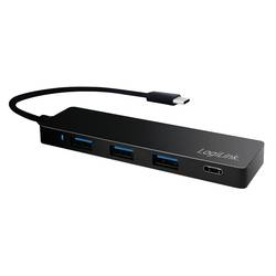 LogiLink UA0311 4 porty USB-C® (USB 3.1) Multiport hub černá