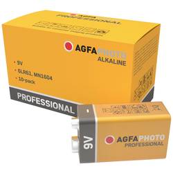 AgfaPhoto Professional 6LR61 baterie 9 V alkalicko-manganová 9 V 10 ks