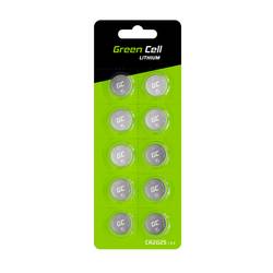 Green Cell knoflíkový článek CR 2025 3 V 10 ks 160 mAh lithiová CR2025