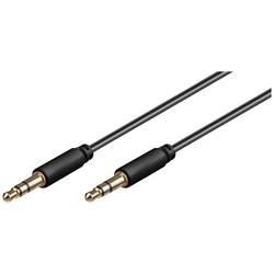 Goobay 69107 AV audio kabel [1x jack zástrčka 3,5 mm - 1x jack zástrčka 3,5 mm] 2.00 m černá