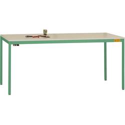 Manuflex LD1918.6011 ESD ESD pracovní stůl UNIDESK s Melaminplatte, rezedově zelená RAL 6011, Šxhxv = 1600 x 800 x 720-730 mm rezedově zelená (RAL 6011)