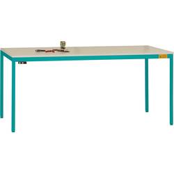 Manuflex LD1918.5021 ESD ESD pracovní stůl UNIDESK s Melaminplatte, vodní modrá RAL 5021, Šxhxv = 1600 x 800 x 720-730 mm vodní modrá