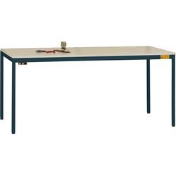 Manuflex LD1916.7016 ESD ESD pracovní stůl UNIDESK s plastové desky, antracitová RAL 7016, Šxhxv = 1600 x 800 x 723-733 mm antracitová