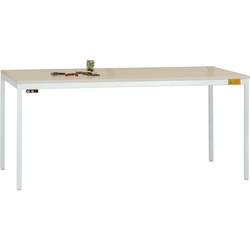 Manuflex LD1116.7035 ESD ESD pracovní stůl UNIDESK s plastové desky, světle šedá RAL 7035, Šxhxv = 2000 x 800 x 723-733 mm šedobílá (RAL 7035)