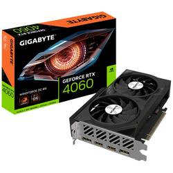 Gigabyte grafická karta Nvidia GeForce RTX 4060 Windforce Overclocked 8 GB GDDR6-RAM PCIe x16 DisplayPort, HDMI™ přetaktovaná