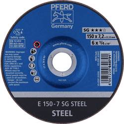 PFERD 62215726 E 150-7 SG STEEL brusný kotouč lomený Průměr 150 mm Ø otvoru 22.23 mm ocel 10 ks