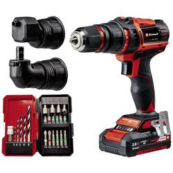 Einhell Power X-Change TE-CD 18/45 3X-Li +22 aku vrtací šroubovák, 18 V, 2 Ah akumulátor, vč. úhlového adaptéru , 4513990