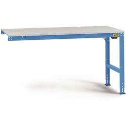 Manuflex LU6058.5012 ESD ESD pracovní stůl Univerzální standardní Přístavný stůl s Melaminplatte, Šxhxv = 1500 x 800 x 763-873 mm světle modrá (RAL 5012)