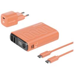 RealPower PB-10000 Power Pack powerbanka 10000 mAh Li-Ion USB, USB-C® oranžová