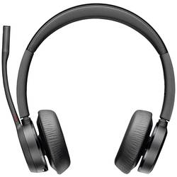 HP Poly Voyager 4320-M +BT700 Dongle Počítače Sluchátka On Ear Bluetooth® stereo černá Potlačení hluku regulace hlasitosti, Vypnutí zvuku mikrofonu