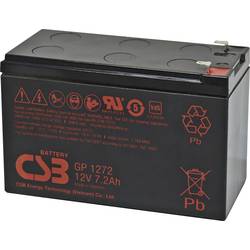 CSB Battery GP 1272 Standby USV GP1272F1 olověný akumulátor 12 V 7.2 Ah olověný se skelným rounem (š x v x h) 151 x 99 x 65 mm plochý konektor 4,8 mm, plochý