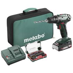 Metabo BS 18 Set aku vrtací šroubovák 18 V, 2 Ah Li-Ion, 602207580, akumulátor, bezkartáčové, kufřík, vč. nabíječky, vč. příslušenství