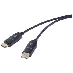 Renkforce optické vlákno / DisplayPort kabel Konektor DisplayPort, Konektor DisplayPort 15.00 m černá RF-6117768 8K UHD Kabel DisplayPort