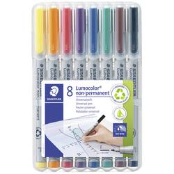 Staedtler popisovač fólií Lumocolor® 316 WP8 modrá, hnědá, žlutá, zelená, oranžová, červená, černá, fialová