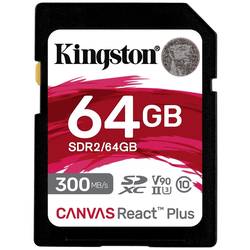 Kingston Canvas React Plus paměťová karta SD 64 GB Class 10 UHS-II