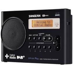 Sangean DPR-69+ DPR-69+-BK přenosné rádio, DAB+, FM, s USB nabíječkou, černá