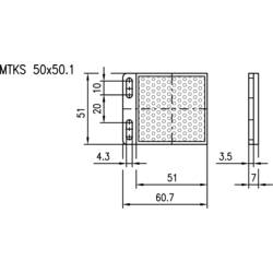 Leuze Electronic 50117583 reflektor MTKS 50 x 50.1 1 ks