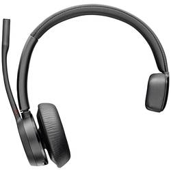 HP Poly Voyager 4310 USB-C Headset +BT700 Dongle Počítače Sluchátka On Ear Bluetooth® mono černá Potlačení hluku regulace hlasitosti, Vypnutí zvuku mikrofonu