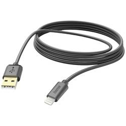 Hama Nabíjecí kabel USB USB 2.0 Apple Lightning konektor, USB-A zástrčka 3.00 m černá 00201582