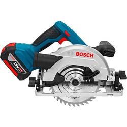 Bosch Professional GKS 18V-57 G aku ruční kotoučová pila Hloubka řezu max. (90°) 57 mm vč. 2x aku, vč. nabíječky, kufřík, vč. paralelního dorazu 18 V 4 Ah