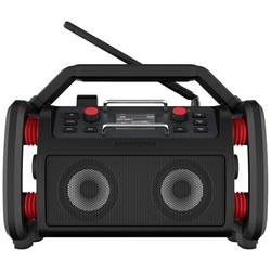 PerfectPro RockPro PE-RP2 odolné rádio, DAB+, FM, AUX, Bluetooth, USB, s USB nabíječkou, voděodolné, prachotěsné, nárazuvzdorné, funkce alarmu, s akumulátorem,