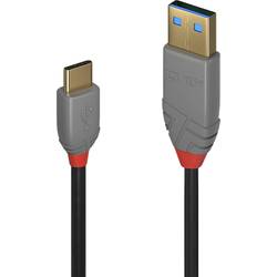 LINDY USB kabel USB 2.0 USB-A zástrčka, USB-C ® zástrčka 0.50 m černá 36885