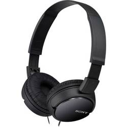 Sony MDR-ZX110AP sluchátka On Ear kabelová černá složitelná, headset