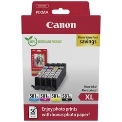 Canon Ink CLI-581XL BK/C/M/Y Photo Value Pack originál kombinované balení černá, azurová, purppurová, žlutá 2052C006