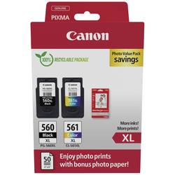 Canon Ink CRG PG-560XL/CL-561XL Photo Value Pack originál Dual černá, azurová, purppurová, žlutá 3712C008