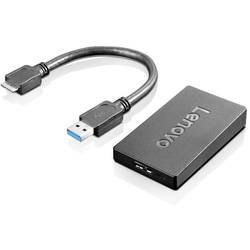 Lenovo 4X90J31021 USB 3.0 adaptér [1x USB 3.0 zástrčka A - 1x zásuvka DisplayPort] černá