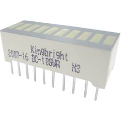 Kingbright DC-10GWA LED bargraf 10násobná zelená (š x v x h) 25.4 x 10.16 x 8 mm