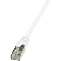 LogiLink CP2021S RJ45 síťové kabely, propojovací kabely CAT 6 F/UTP 0.50 m bílá s ochranou 1 ks